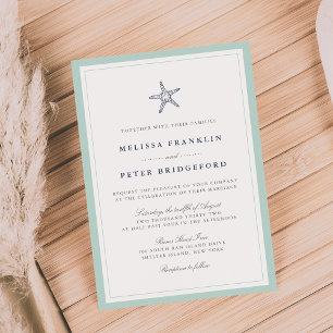 Convite Náutico para Casamento Náutico para Estale