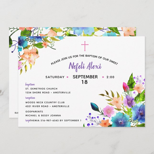 Convite Nefeli (Frente/Verso)