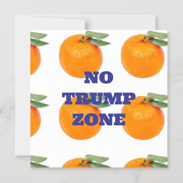 CONVITE NENHUMA MAGNET DE ZONA DE TRUMP (Frente)