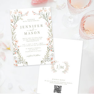 Convite Neutral para Casamento de Verão