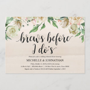 Convite neutro do jantar de ensaio do casamento do