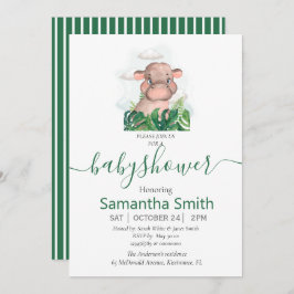 Convite Neutro Para Bebê Safari