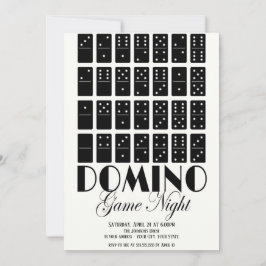 Convite Noite de Jogo Domino