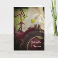 Noiva sobre Casamento de Fazenda Trator Country