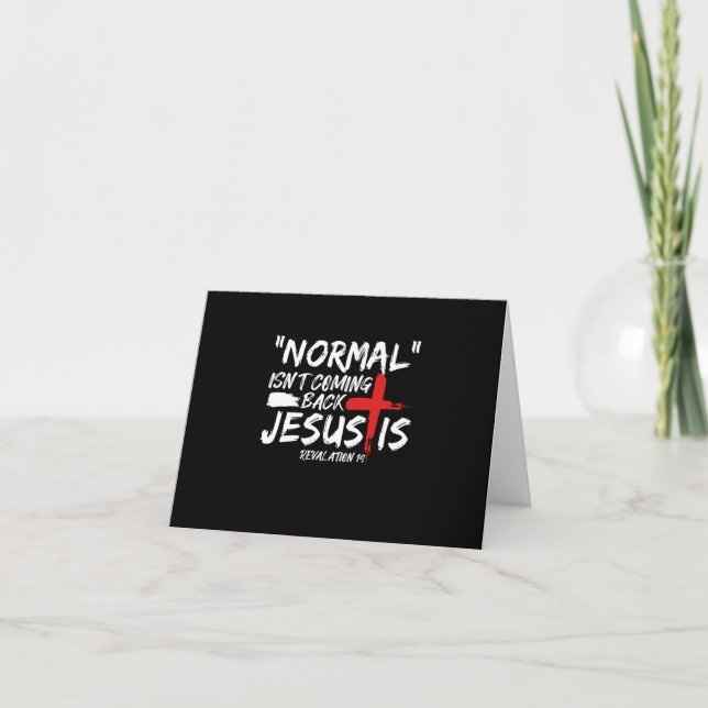 Convite Normal não está voltando, mas Jesus é a Revelação. (Frente)