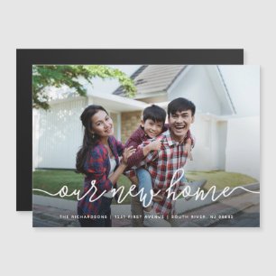 Convite Nossa Casa Nova  Anúncio simples de mudança de fot