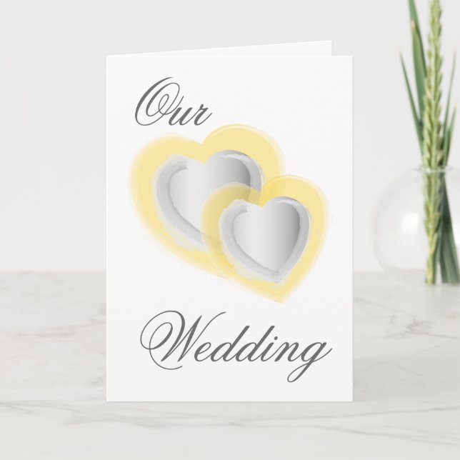 Convite Nosso casamento - personalizado - personalizado (Frente)