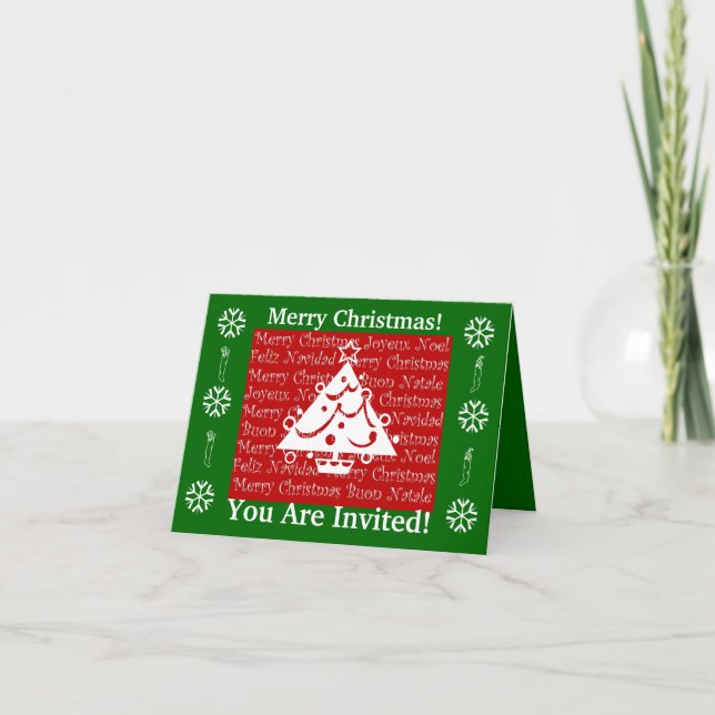 Convite Notecard do Natal (Frente)