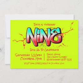 Convite Nove Grafite Brilhante