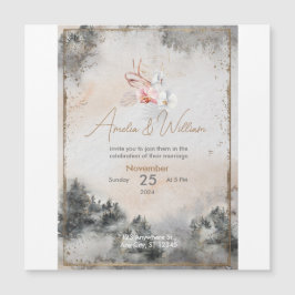 Convite November Wedding Invitation
