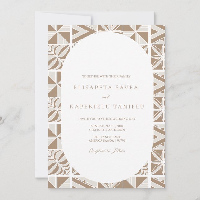 Convite Nuku'alofa (Frente)