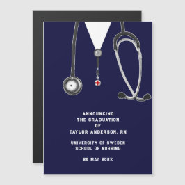 Convite Nurse Graduation Announcement