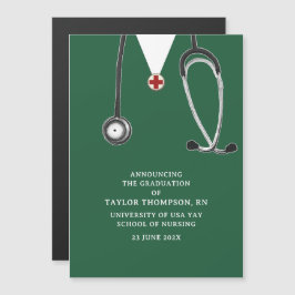 Convite Nurse Graduation Announcement