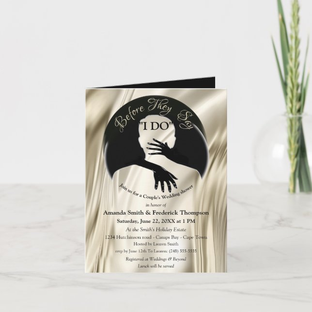 Convite O amor é tudo que há Chá de casamento (Frente)