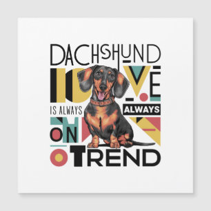 Convite O Amor por Dachshund Está Sempre na Moda