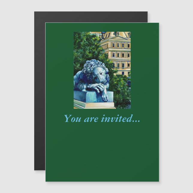 Convite O gato que comeu o canário (Frente/Verso)