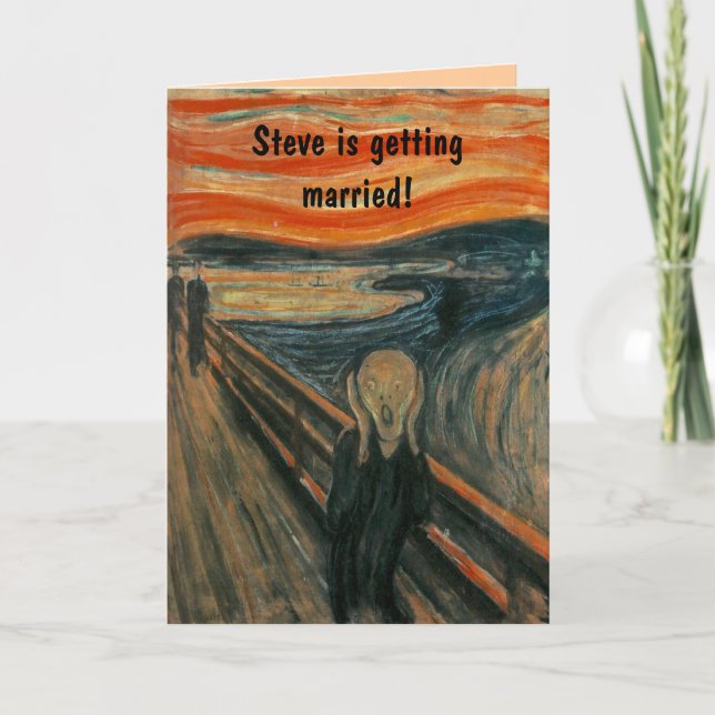 Convite O Grito de Edvard Munch (Frente)