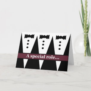 Convite O MELHOR HOMEM - engraçado convide com três Tuxes