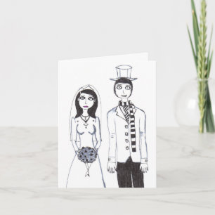 Convite O rsvp assustador do casamento