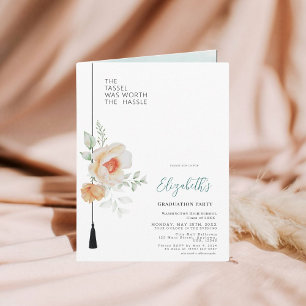 Convite O Tassel Valia A Pena Ser Graduado Em Foto.