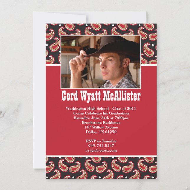 Convite ocidental da graduação (Frente)