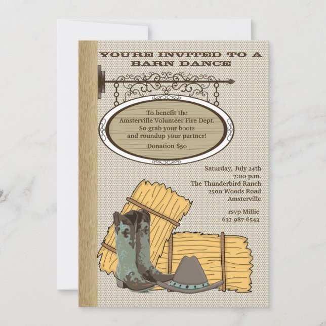 Convite ocidental do celeiro (Frente)