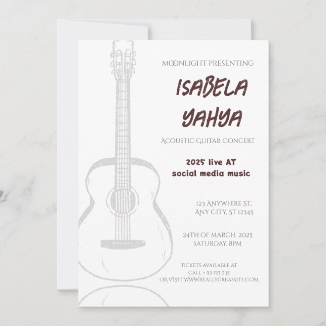 Convite oficial para participar do concerto especi (Frente)