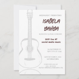 Convite oficial para participar do concerto especi
