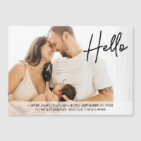 Olá Nome do Bebê Nascimento Orgulhoso Foto da famí