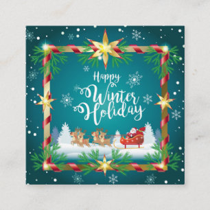 Convite Olá Winter! Natal e Ano Novo