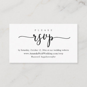 Convite online RSVP, Website de casamento