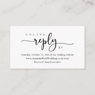 Convite online RSVP, Website de casamento