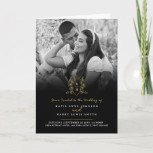 Convite Opção de refeição de casamento da copa de ouro pre