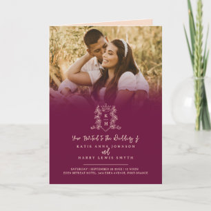 Convite Opção de refeição de casamento da copa de ouro pre