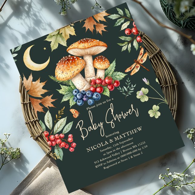 Convite Orçamental para Chás de fraldas Woodland M (Criador carregado)