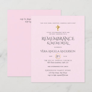 Convite Orçamento Cruz de Ouro Memorial Remembranc