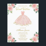 Convite Orçamento Sweet 16 Rosa Dourado Vestido Bl<br><div class="desc">Vestido delicado e caprichoso, convites de festa de aniversário de sweet sixteen. Fácil de personalizar com seus detalhes. Por favor, entre em contato comigo pelo chat se tiver dúvidas sobre a arte ou precisar de personalização. Verifique a coleção para mais itens. POR FAVOR, OBSERVE: Para obter assistência sobre pedidos, envio,...</div>