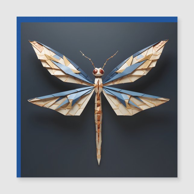 Convite origami dragonfly (Frente)
