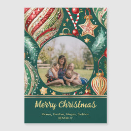 Convite Ornamentos Festivos Magneta Fotográfica