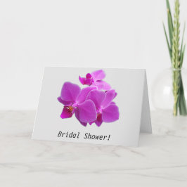 Convite Orquídeas da Fuchsia chá de panela