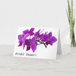 Convite Orquídeas da Fuchsia chá de panela
