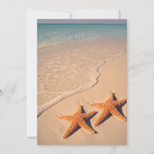 Convite ou anúncio de casamento de Starfish Beach