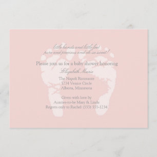 Convite ou Anúncio de Impressões de Pé