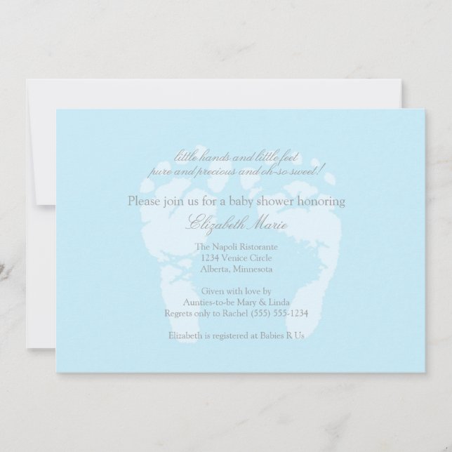 Convite ou Anúncio de Pegadas (Frente)