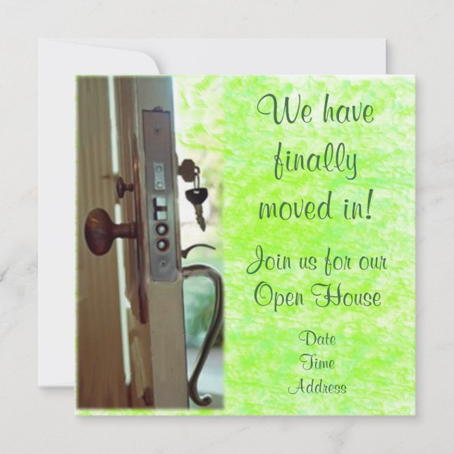 Convite ou anúncio do Housewarming (Frente)