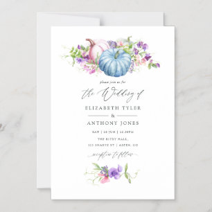Convite Outono - Casamento Floral