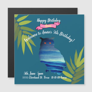 Convite Owl Birthday