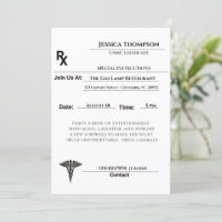 Convite Pad de Receita Médica de Graduação