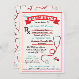 Convite Pad de Receita Médica de Graduação
