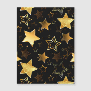 Convite Padrão contínuo com Estrelas Douradas